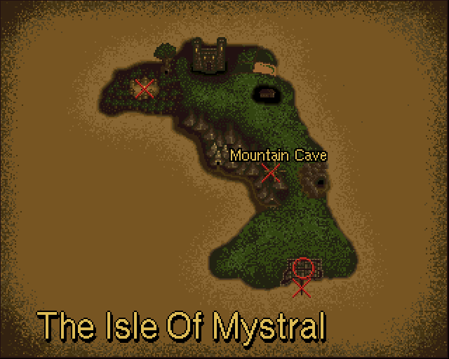 Keith's Quest (Amiga) screenshot: Map