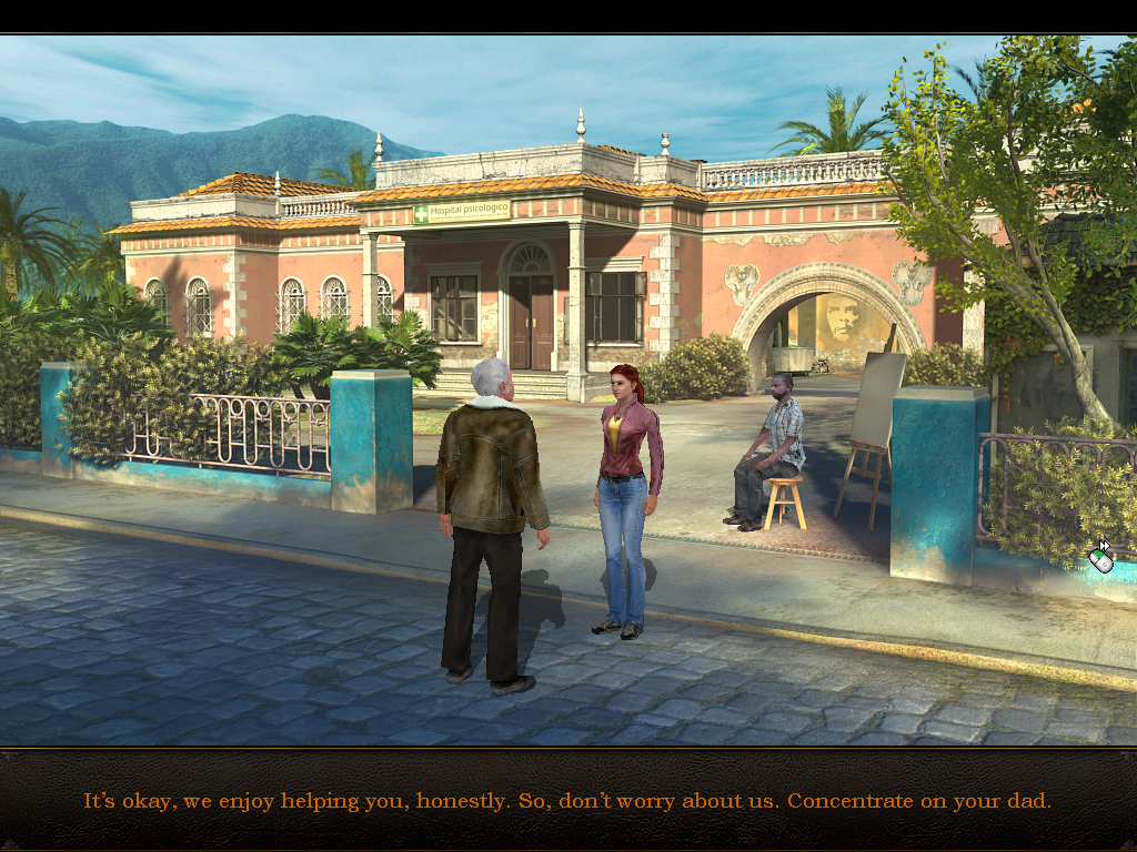 Secret Files: Tunguska (Windows) screenshot: Outside of a Cuban asylum.