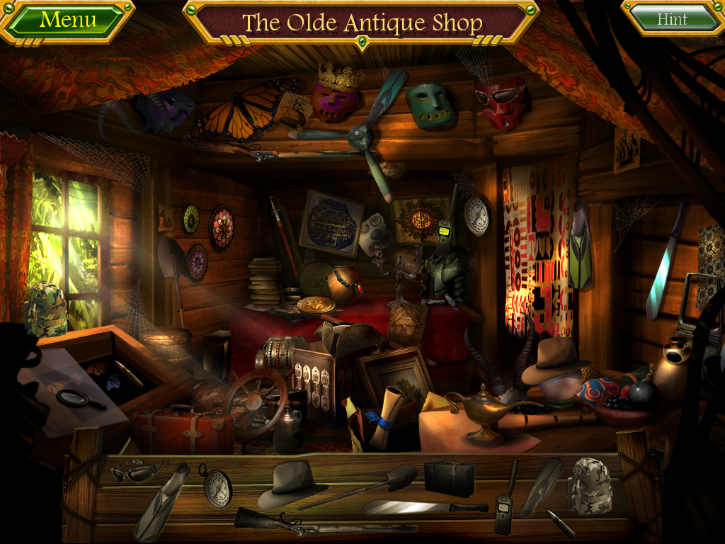 Arizona Rose and the Pirates' Riddles (Windows) screenshot: The next hidden object puzzle