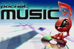 Pocket Music (Game Boy Advance) screenshot: Title screen