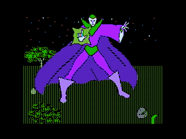Realms of Darkness (Apple II) screenshot: This guy probably isn't friendly...