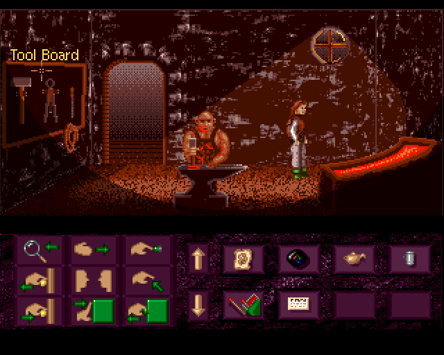 Keith's Quest (Amiga) screenshot: Blacksmith
