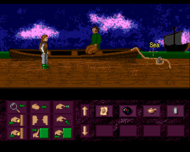 Keith's Quest (Amiga) screenshot: Pier