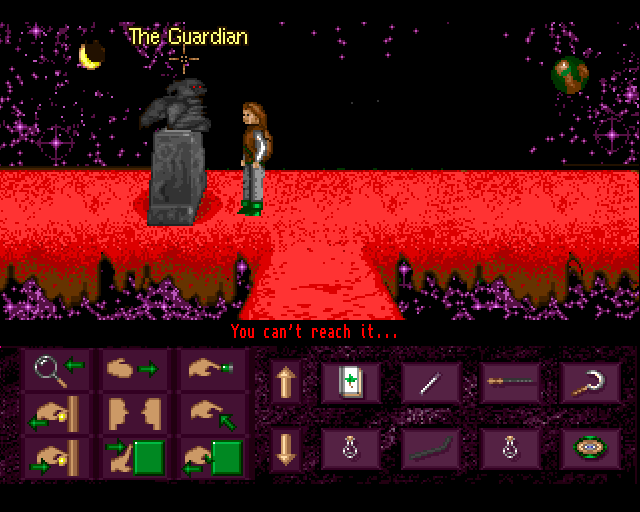 Keith's Quest (Amiga) screenshot: Guardian