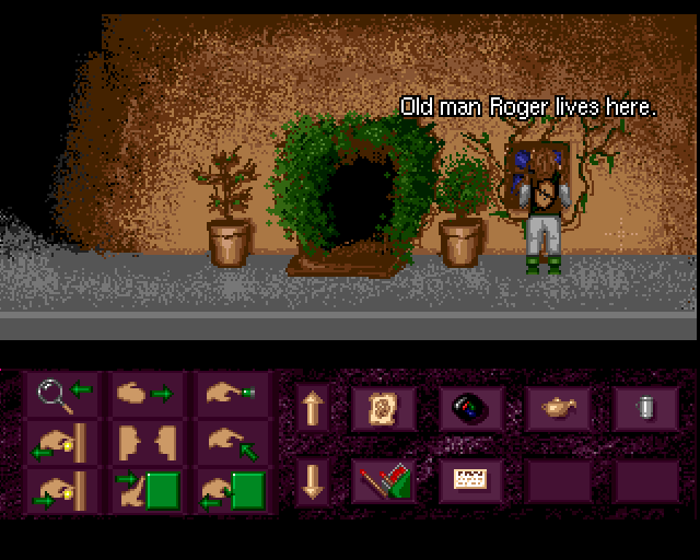 Keith's Quest (Amiga) screenshot: Old man Roger's house