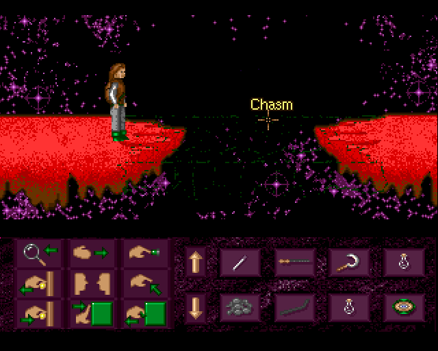 Keith's Quest (Amiga) screenshot: Chasm