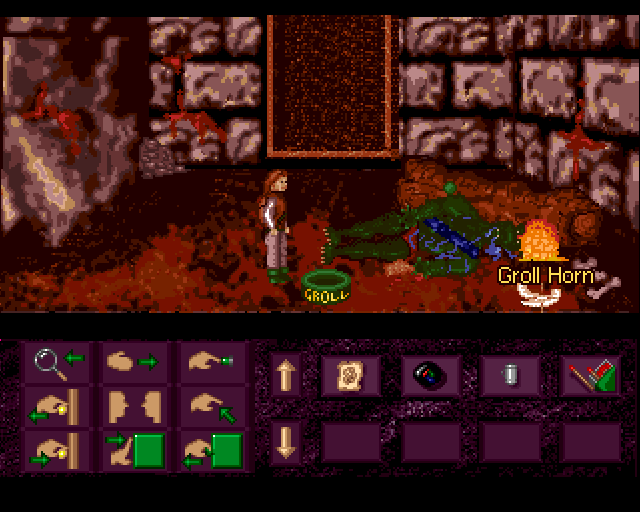 Keith's Quest (Amiga) screenshot: Dead groll