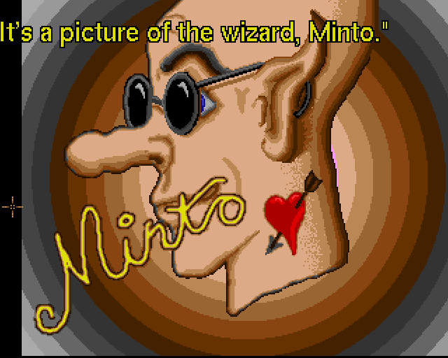 Keith's Quest (Amiga) screenshot: Minto's picture