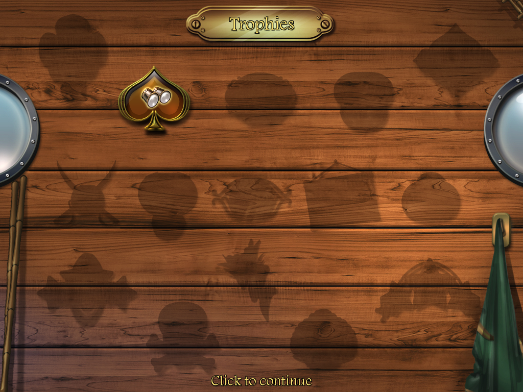 Arizona Rose and the Pirates' Riddles (Windows) screenshot: My trophies