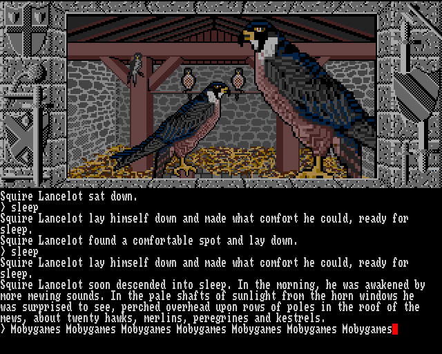 Lancelot (Amiga) screenshot: Birds