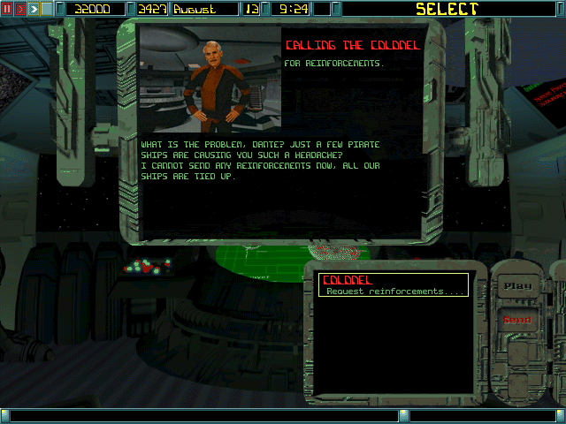 Imperium Galactica (DOS) screenshot: Video message