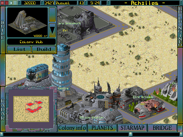 Imperium Galactica (DOS) screenshot: Colony