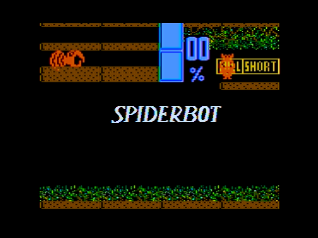Spiderbot (Apple II) screenshot: Title screen 2