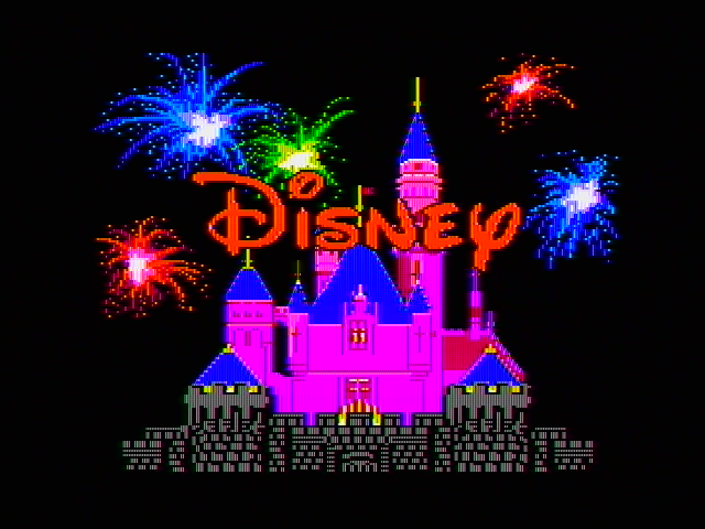The Chase on Tom Sawyer's Island (Apple II) screenshot: Disney logo