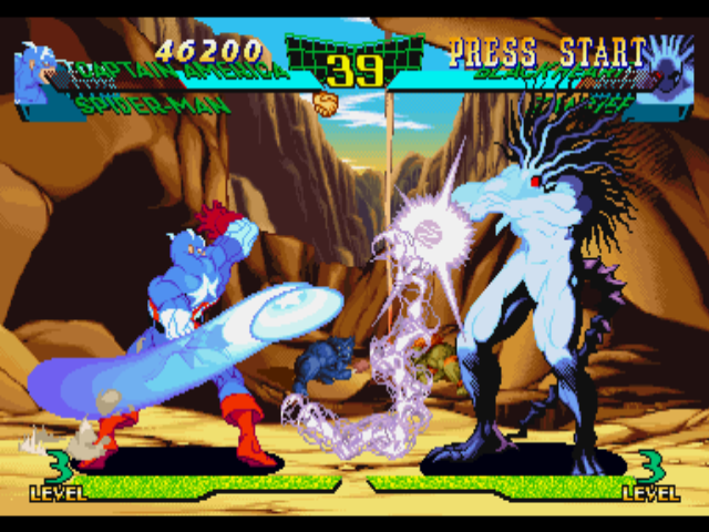 Screenshot of Street Fighter Collection (PlayStation, 1997) - MobyGames