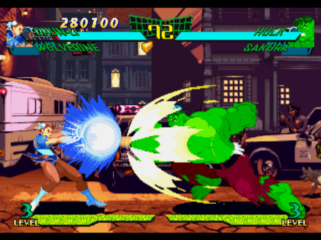 Screenshot of Street Fighter Collection (PlayStation, 1997) - MobyGames