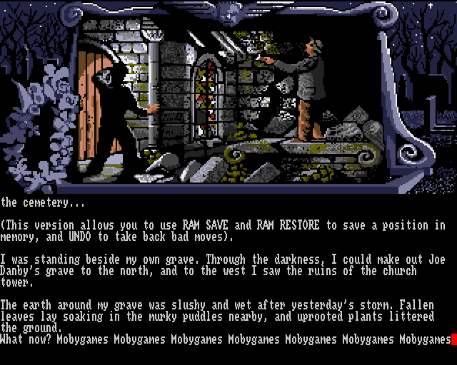 Scapeghost (Amiga) screenshot: Ruined church