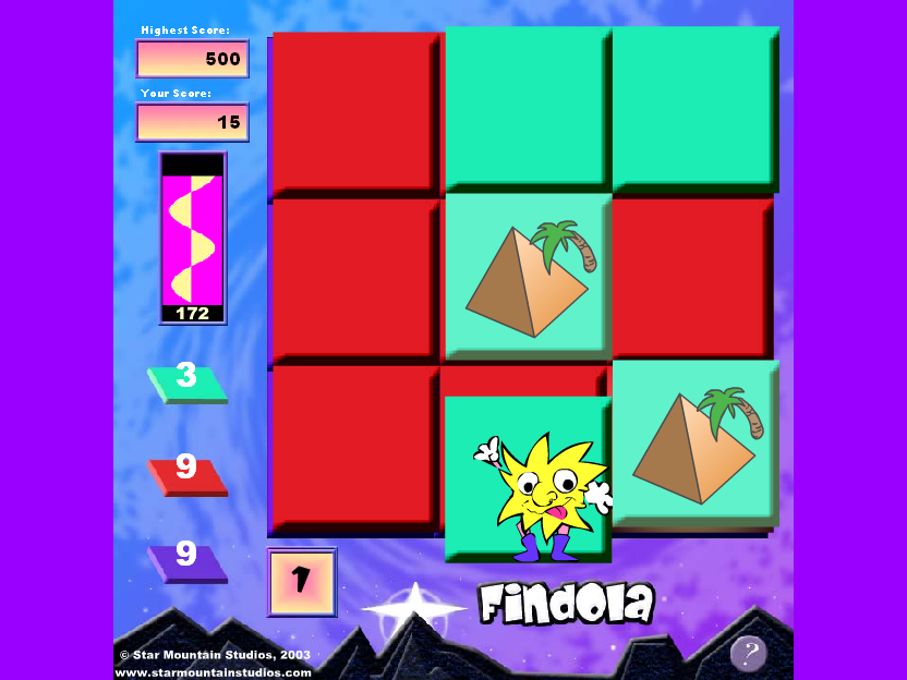 Findola (Windows) screenshot: Pyramid match