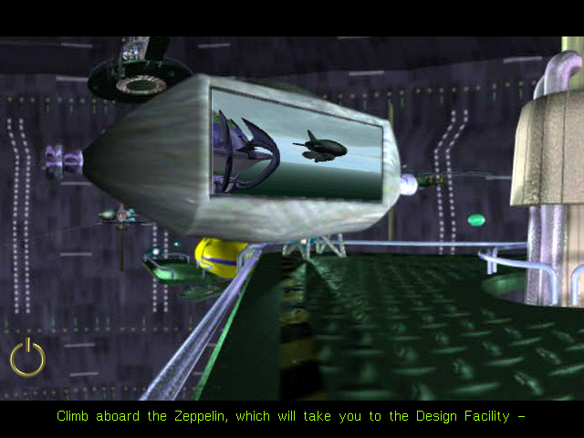 NET:Zone (DOS) screenshot: Zeppelin in action