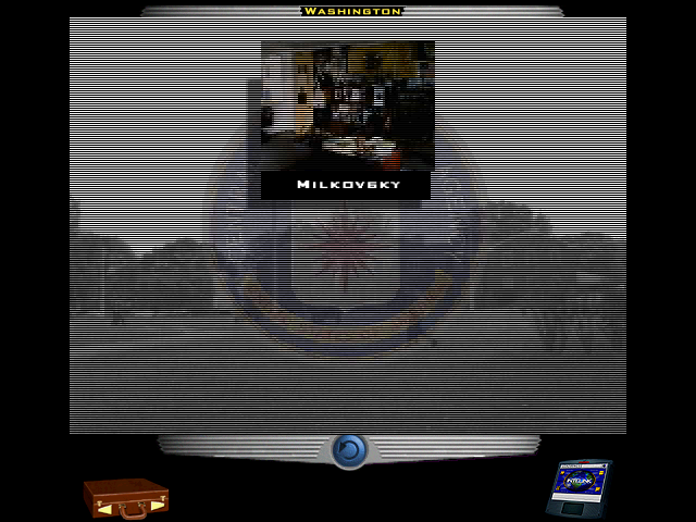 Spycraft: The Great Game (DOS) screenshot: Destination screen