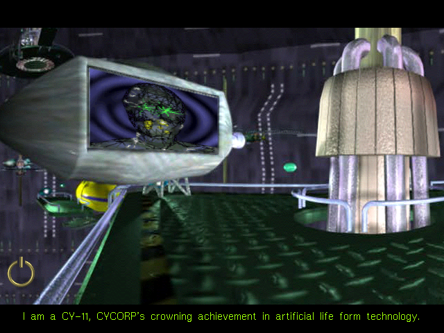 NET:Zone (DOS) screenshot: Cycorp commercial