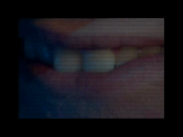 NET:Zone (DOS) screenshot: Intro - Scary giant teeth