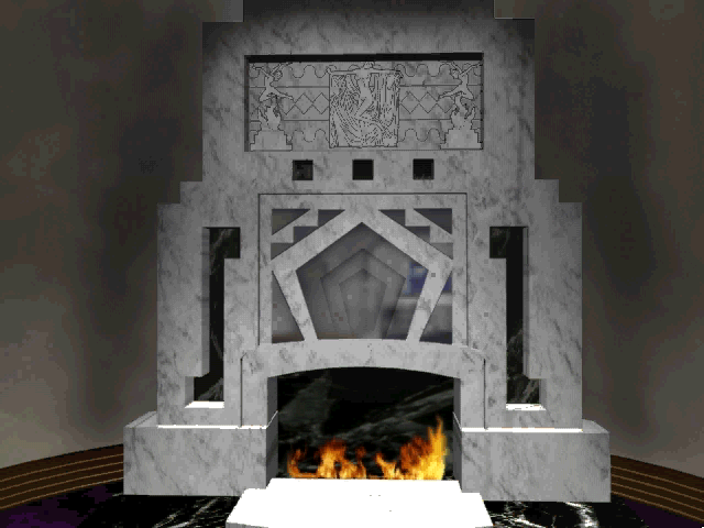 Prince Interactive (Windows 16-bit) screenshot: Fireplace