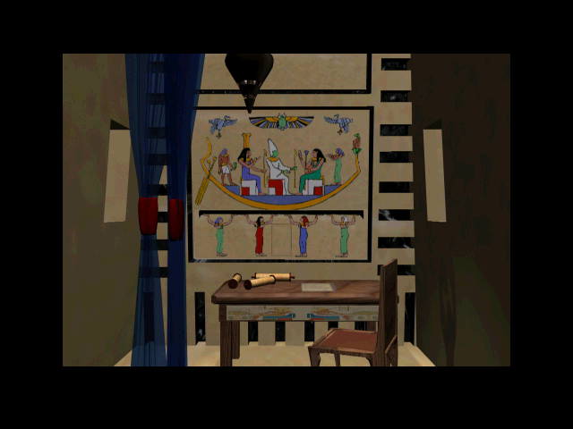 Beyond Time (Windows 3.x) screenshot: Egyptian bedroom