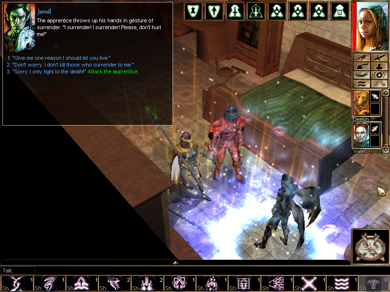 Neverwinter Nights: Hordes of the Underdark (Windows) screenshot: Graphics of magical effects are great.