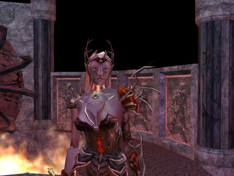 Neverwinter Nights: Hordes of the Underdark (Windows) screenshot: The evil Valsharess - the main enemy in Chapter 2