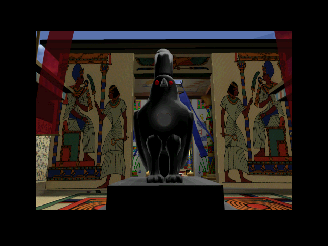 Beyond Time (Windows 3.x) screenshot: Statue of the falcon god Horus