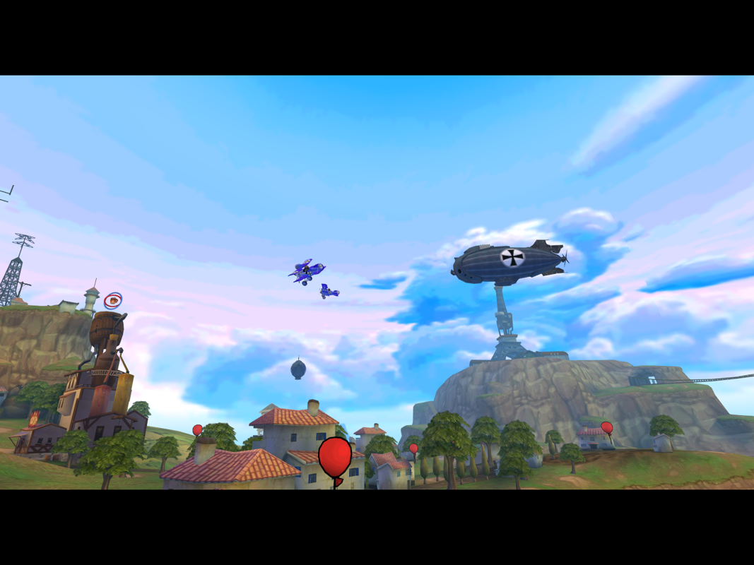 Snoopy vs. the Red Baron (Windows) screenshot: First Mission: Save the Village!