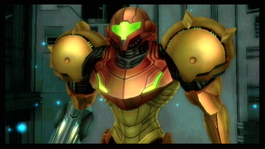 Metroid Prime 3: Corruption (Wii) screenshot: Introducing Samus Aran.