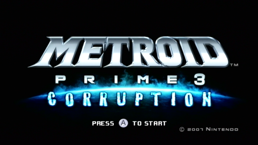 Metroid Prime 3: Corruption (Wii) screenshot: Title screen