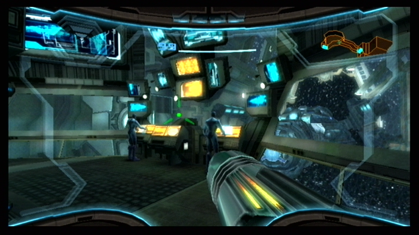 Metroid Prime 3: Corruption (Wii) screenshot: Samus explores...so far nothing dangerous...