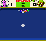 3D Pocket Pool (Game Boy Color) screenshot: Won the first round