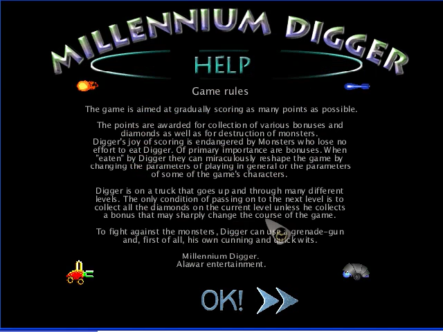 Screenshot of Millennium Digger: The Artful Machine (Windows 2000