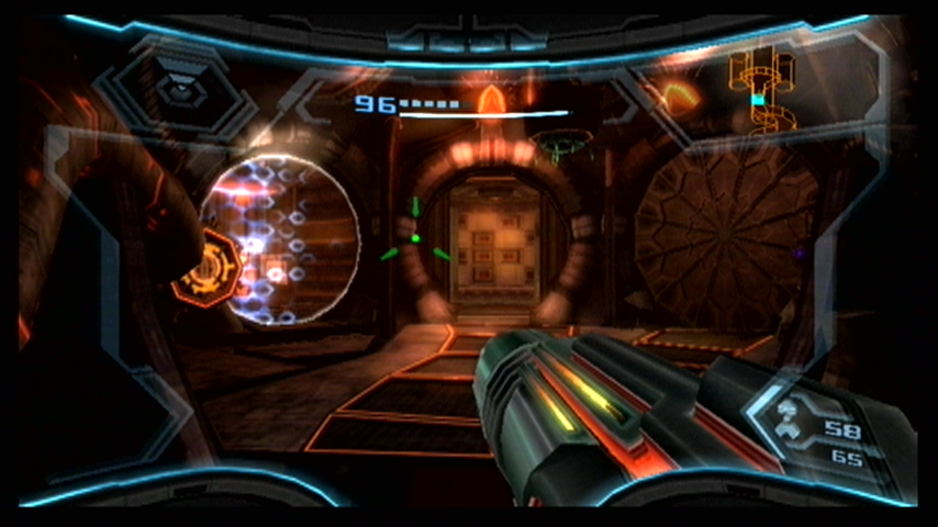 Metroid Prime 3: Corruption (Wii) screenshot: Exploring the space pirates home world...