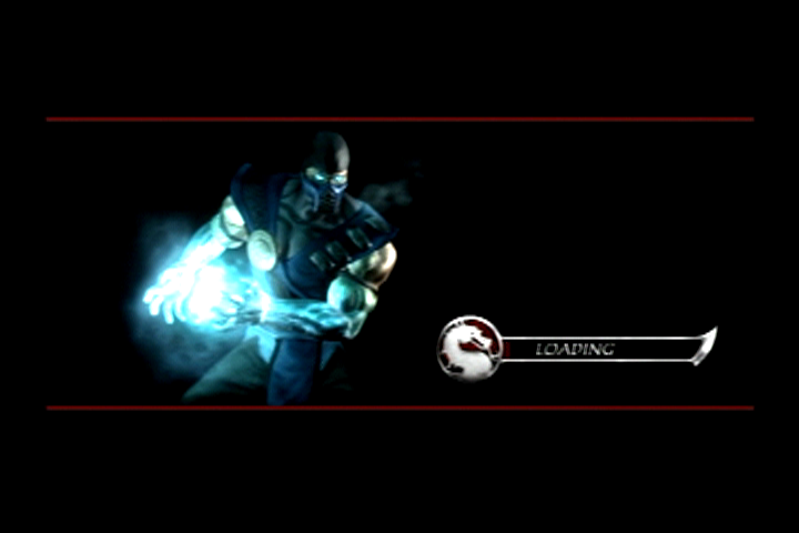 Mortal Kombat: Deadly Alliance (PlayStation 2) screenshot: Loading screen featuring Sub-Zero.