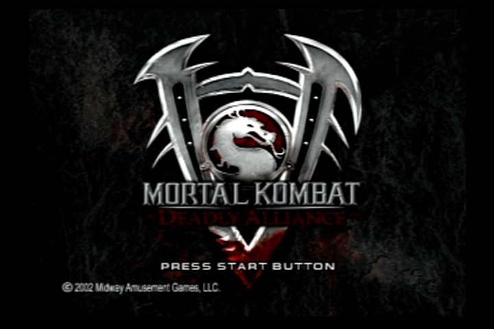 Mortal Kombat: Deadly Alliance (PlayStation 2) screenshot: Title screen