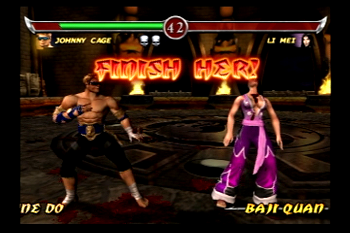 Mortal Kombat: Deadly Alliance (PlayStation 2) screenshot: FINISH HER!