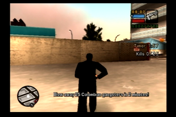 Grand Theft Auto: Liberty City Stories (PlayStation 2) screenshot: There are 20 rampages between the three islands.