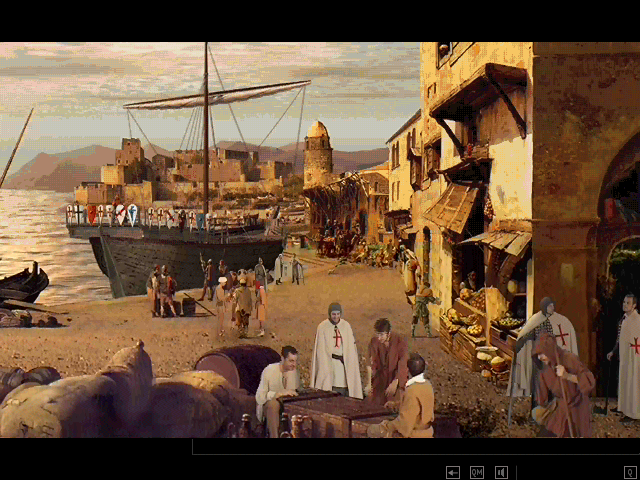 Crusader: Adventure Out of Time (Windows 3.x) screenshot: Crusade boat