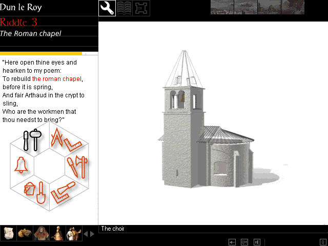 Crusader: Adventure Out of Time (Windows 3.x) screenshot: Chapel being built