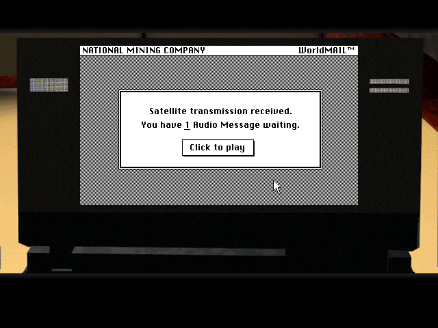 Mummy: Tomb of the Pharaoh (Windows 3.x) screenshot: Audio message