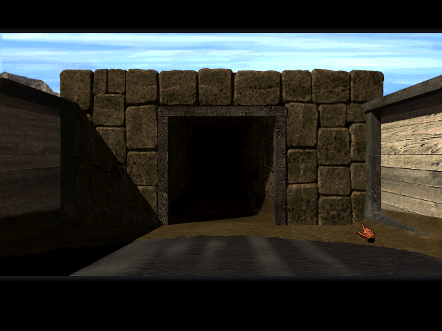 Mummy: Tomb of the Pharaoh (Windows 3.x) screenshot: Mine entrance