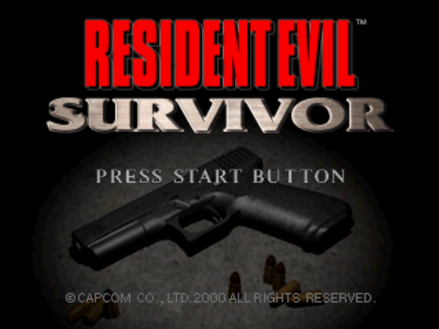Resident Evil: Survivor (PlayStation) screenshot: Title screen