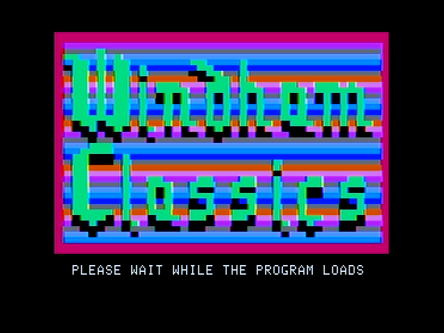 Alice in Wonderland (Apple II) screenshot: Windham Classics logo / loading screen