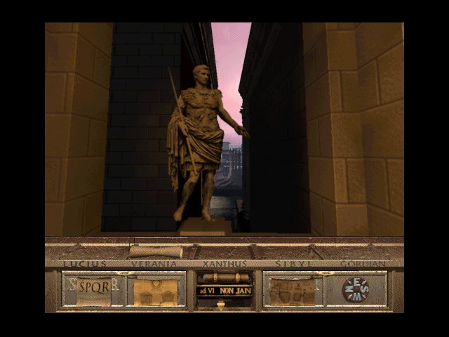 SPQR: The Empire's Darkest Hour (Windows) screenshot: Statue