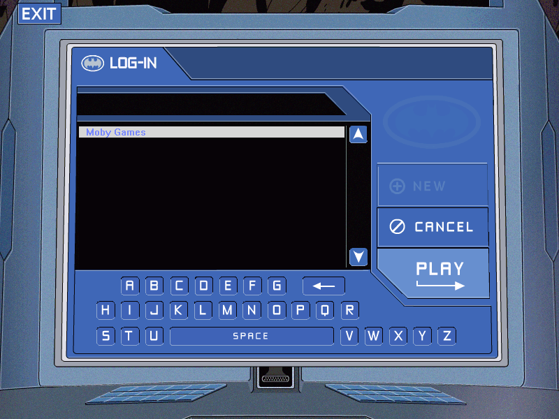 Batman: Toxic Chill (Windows) screenshot: Entering your identification.
